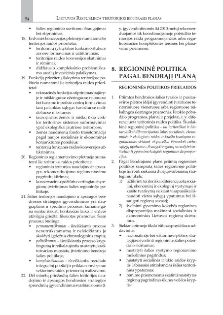 lietuvos respublikos teritorijos bendrasis planas - Aplinkos ministerija