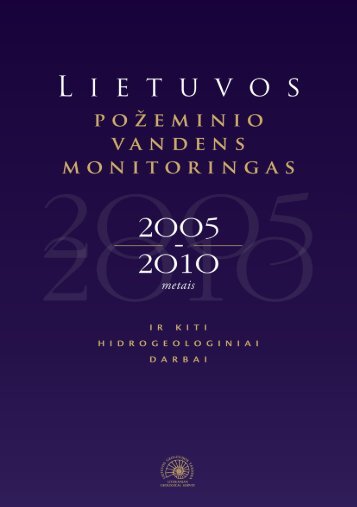 Lietuvos požeminio vandens monitoringas 2005-2010 m.