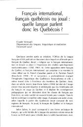 Français international, français québécois ou jouai : quelle langue ...