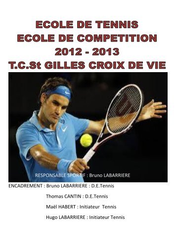 groupes ecole de tennis 2012-2013