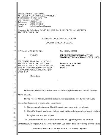 Proposed Order (PDF) - SC Superior Court E-Filing