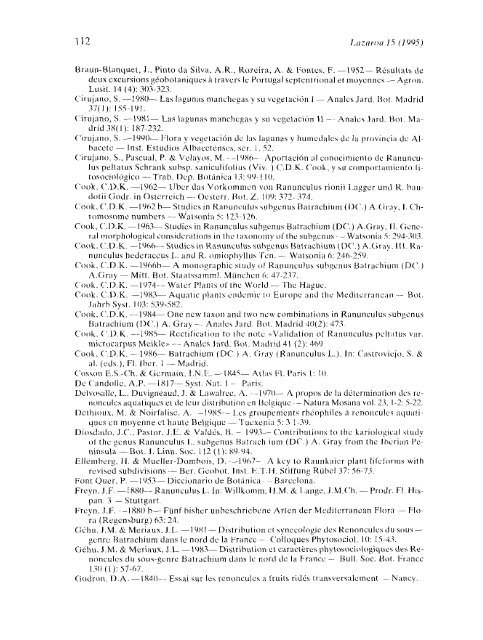 Contribución al estudio taxonómico de Ranunculus L. subgen ...