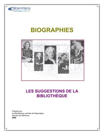 BIOGRAPHIES - Repentigny