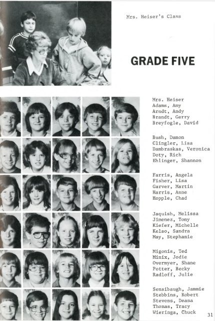 Culver Elementary - Jr High yearbook 1982-1