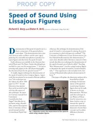 Speed of Sound Using Lissajous Figures PROOF COPY - Physics ...