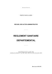 Règlement sanitaire départemental du Gers