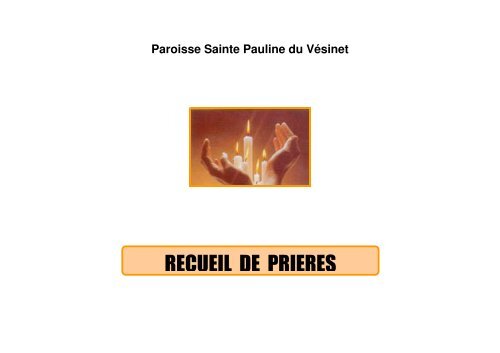 RECUEIL DE PRIERES - Sainte Pauline
