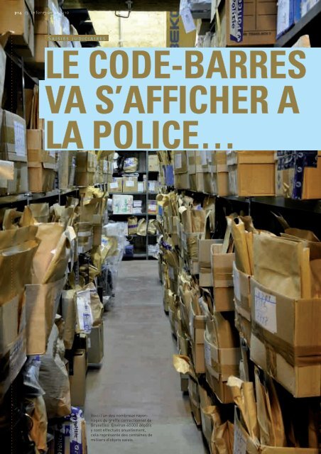 Saisies judiciaires Le code-barres va s'afficher à la police...