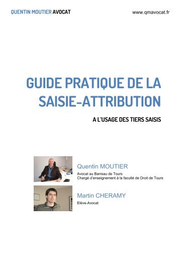 guide pratique de la saisie-attribution - Quentin Moutier, Avocat à ...