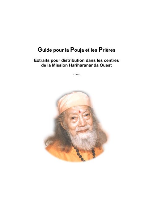 Guide pour la Pouja et les Prières - Hariharananda Kriya Yoga