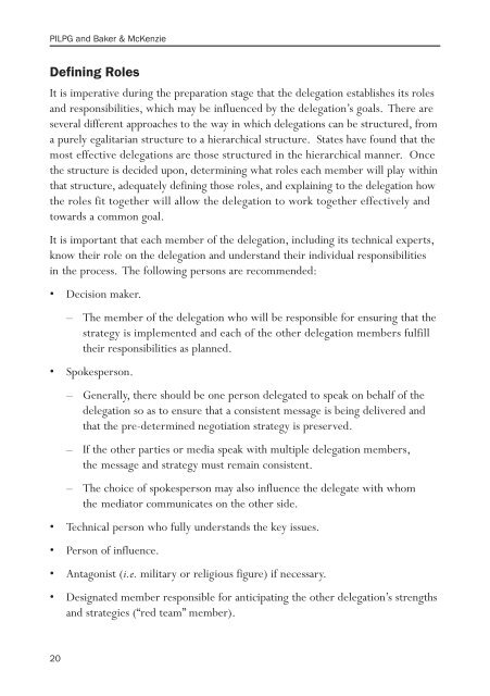 The International Negotiations Handbook - Baker & McKenzie