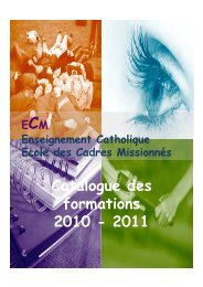 ECM - Enseignement Catholique