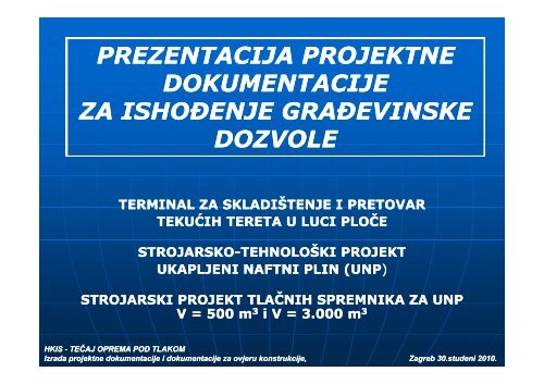 PETAR ČEGAR, dipl.ing.stroj. Projekt Terminala za skladištenje i ...