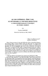 La philosophie morale et politique de Pierre Charron