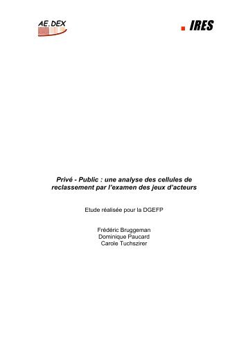 Etude AEDEX-IRES.pdf - Mire-restructuration.eu