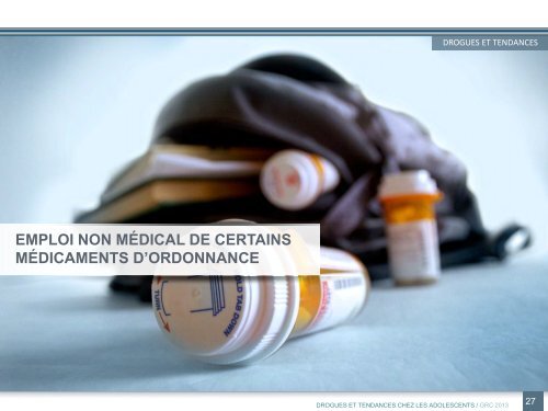 Drogues et tendances chez les adolescents