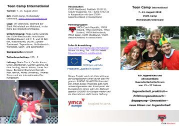 Teen Camp International - CVJM-Westbund