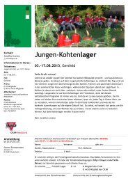 Jungen-Kohtenlager - CVJM-Westbund