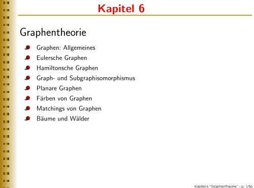 Kapitel 6 Graphentheorie