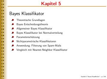 Kapitel 5 Bayes Klassifikator