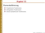 Kapitel 11 Kamerakalibrierung