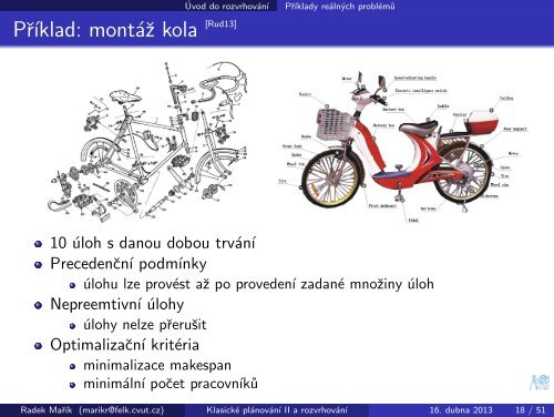 Klasické plánování II a rozvrhování