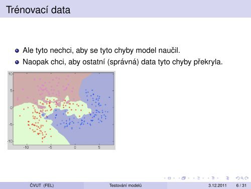 Vytežování Dat Prednáška 11 – Testování modelu: krížová validace ...