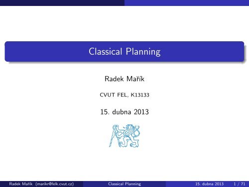 Classical Planning
