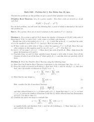 Math 1580 – Problem Set 2. Due Friday Sep. 23, 4pm The first two ...
