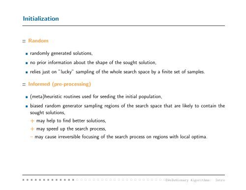 Evolutionary Algorithms: Introduction Jiˇr´ı Kubal´ık Department of ...