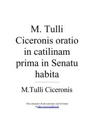 Cicero's Orations - European Americans United
