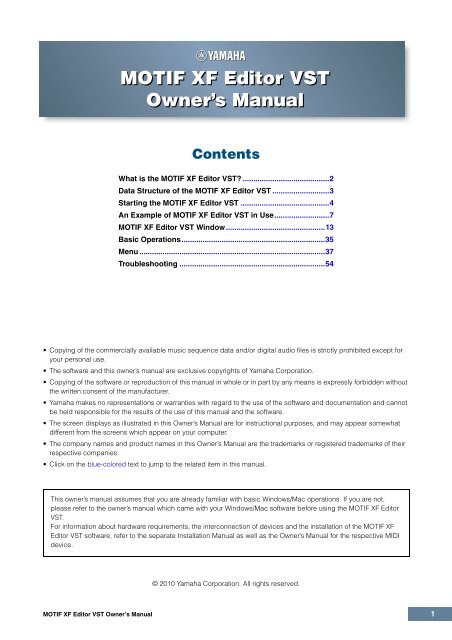 Yamaha motif es rack manual