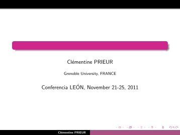 Clémentine PRIEUR Conferencia LEÓN, November 21-25, 2011