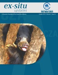 Ex-Situ updates - Central Zoo Authority