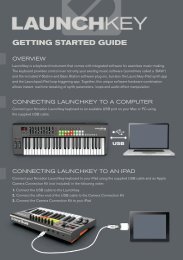 Launchkey Getting Started Guide - Novation