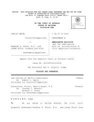 Lerow v. Nicol - Arizona Judicial Department