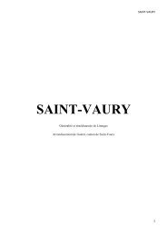 SAINT VAURY - Archives départementales de la Creuse