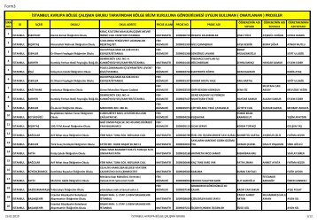 Form3 İSTANBUL AVRUPA BÖLGE ÇALIŞMA GRUBU ...