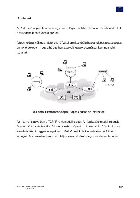 Internet, letölthető .pdf - E-oktat