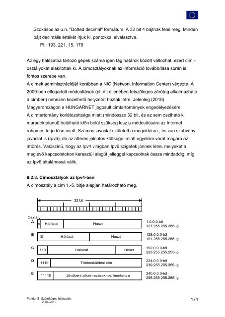 Internet, letölthető .pdf - E-oktat