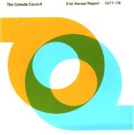 Annual Report - 1978 - Canada Council for the Arts