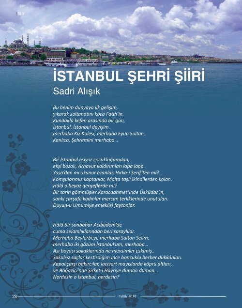 e-Dergi için tıklayınız... - İstanbul İl Milli Eğitim Müdürlüğü - Milli ...