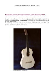 Guitare Conde Hermanos, Madrid 1963 - Sylvain Balestrieri