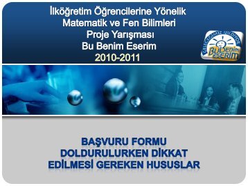 Başvuru formu doldurulurken dikkat edilmesi gereken hususlar