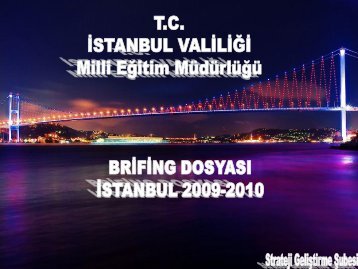 Slayt 1 - İstanbul İl Milli Eğitim Müdürlüğü