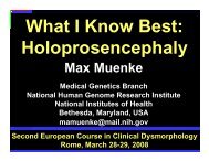 What I Know Best: Holoprosencephaly - Istituti