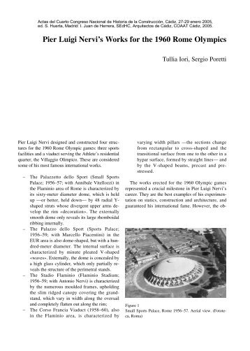 Pier Luigi Nervi's Works for the 1960 Rome Olympics - Sociedad ...