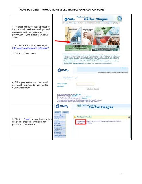HOW TO REGISTER YOUR LATTES CURRICULUM VITAE