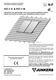 Technische en praktische voorschriften - Junkers