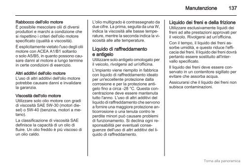 Manuale - Opel